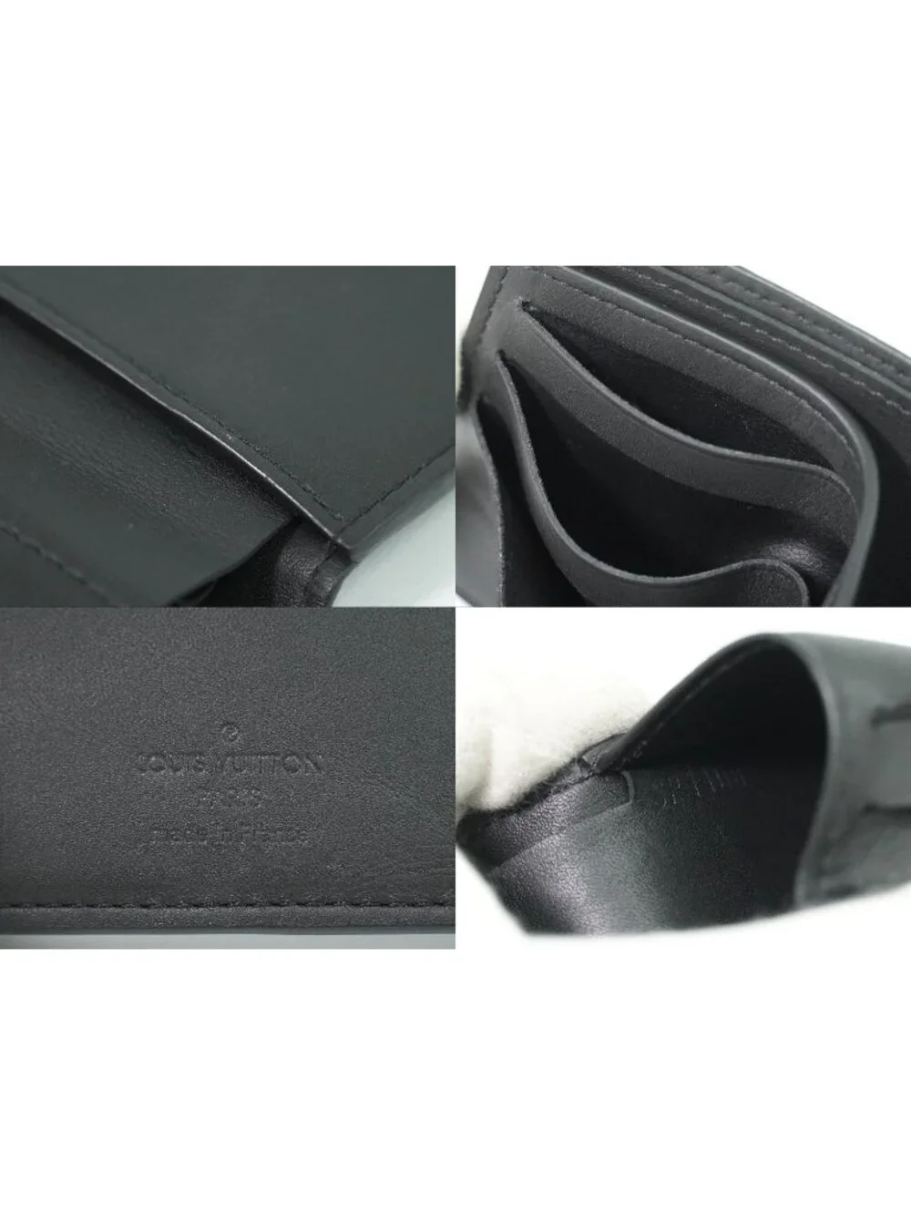 Louis Vuitton LV Portefeuille Multiple Damier Infini Folded Wallet Onyx